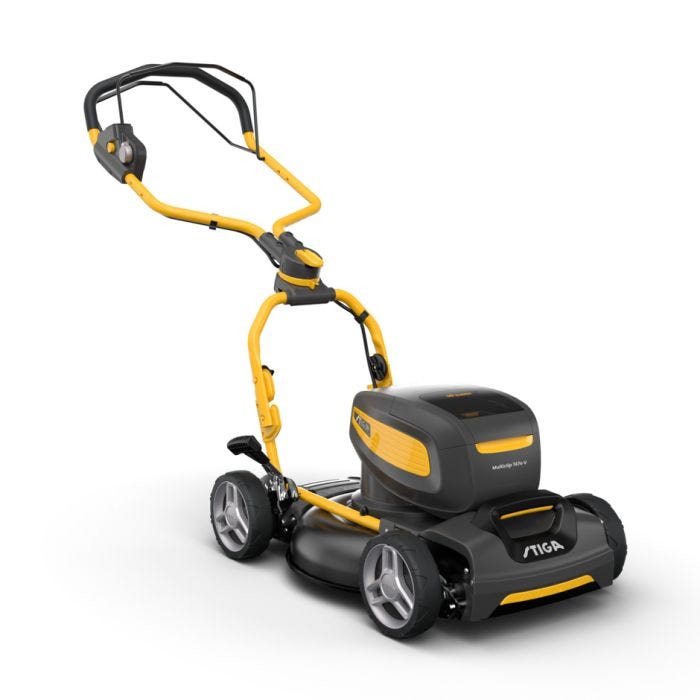 Мощная аккумуляторная газонокосилка, 75 мин на одной зарядке